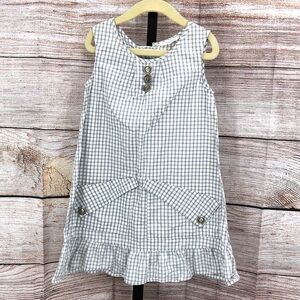 Blu Pony Vintage Blue Gingham Elisabeth Tank Dress Size 5